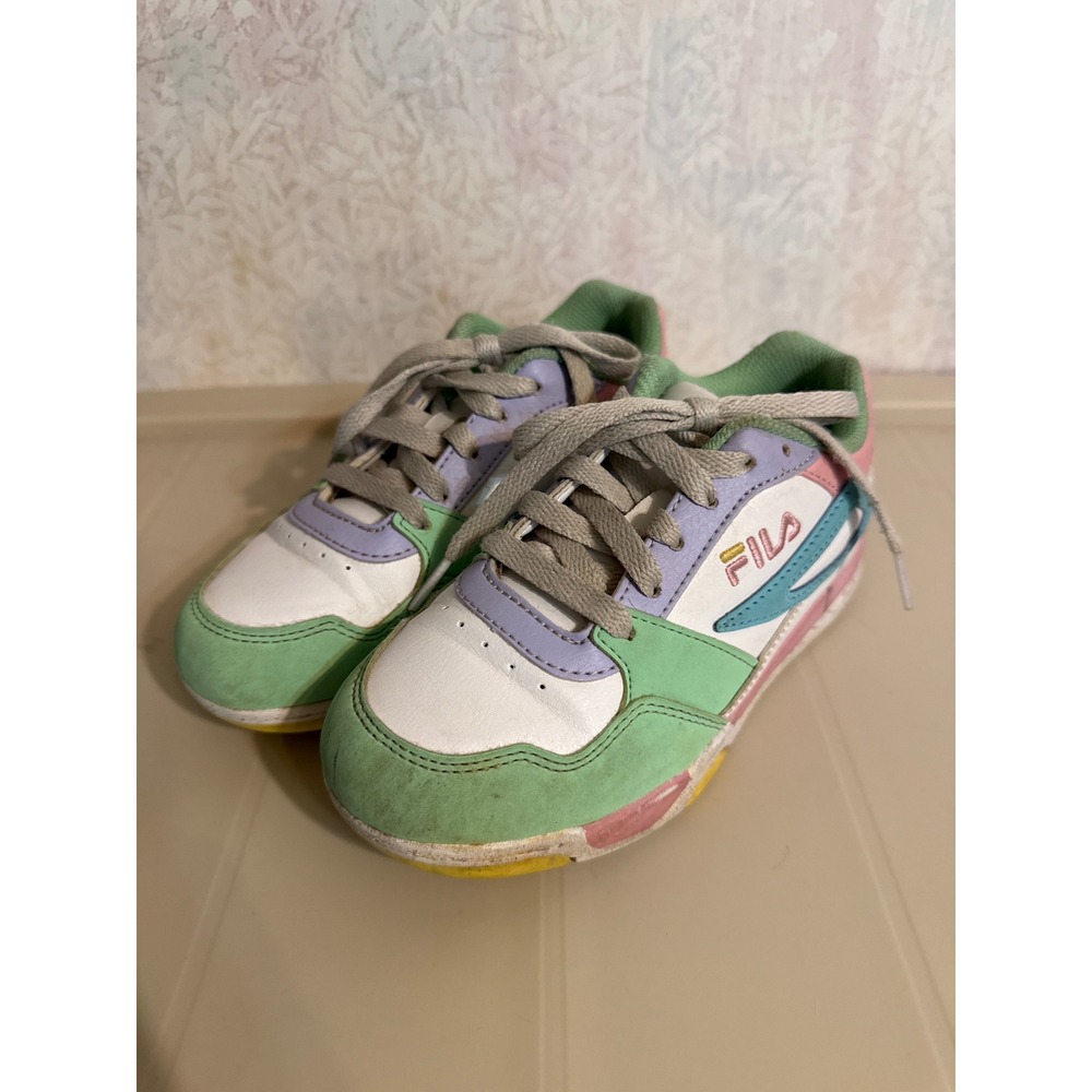 Fila Kids Pastel Colorblock Sneakers Low Top Shoes 3BM01380-149 Size 1